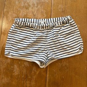 J Crew Factory striped linen blend shorts